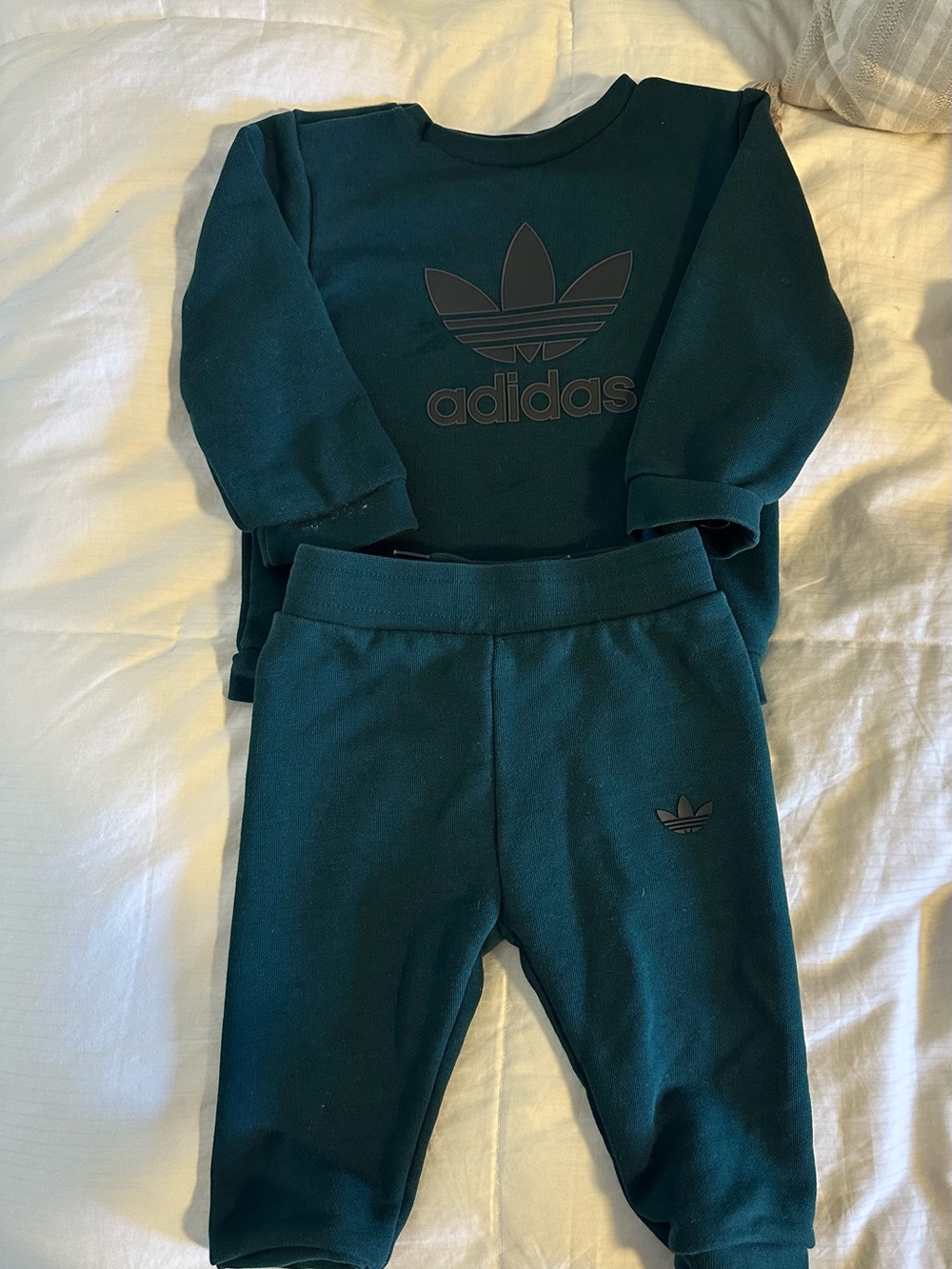 adidas Kids Dark Teal Sweatshirt & Joggers Set